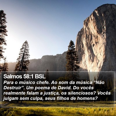 Salmos 58:1 BSL Bible Verse Image