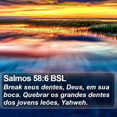 Salmos 58:6 BSL Bible Verse Image
