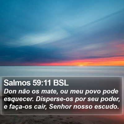 Salmos 59:11 BSL Bible Verse Image