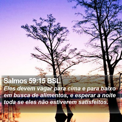 Salmos 59:15 BSL Bible Verse Image