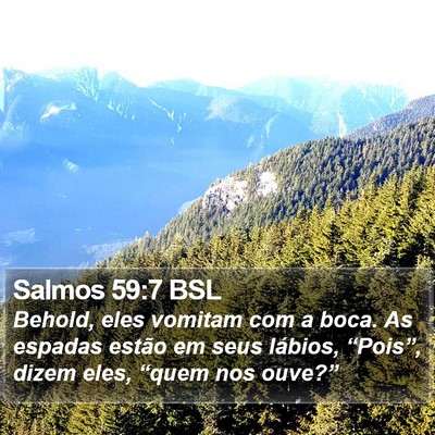 Salmos 59:7 BSL Bible Verse Image