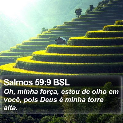 Salmos 59:9 BSL Bible Verse Image