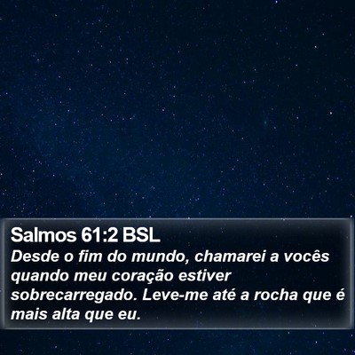 Salmos 61:2 BSL Bible Verse Image