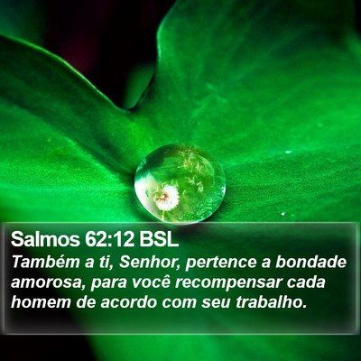 Salmos 62:12 BSL Bible Verse Image