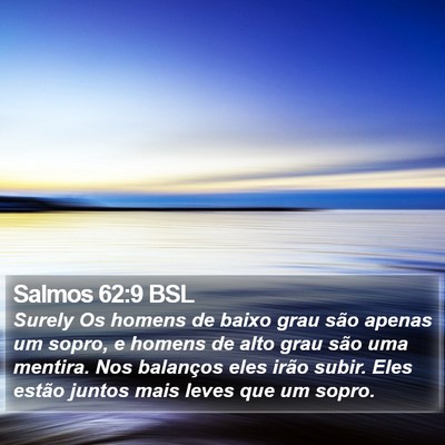 Salmos 62:9 BSL Bible Verse Image