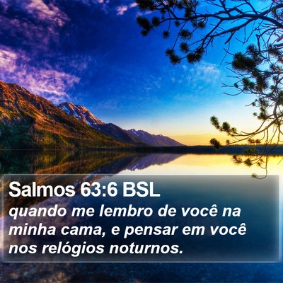 Salmos 63:6 BSL Bible Verse Image