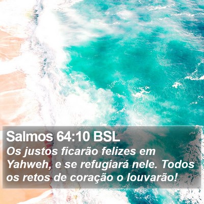 Salmos 64:10 BSL Bible Verse Image