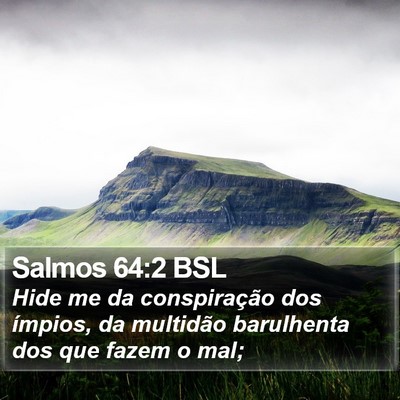 Salmos 64:2 BSL Bible Verse Image