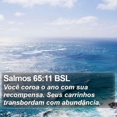 Salmos 65:11 BSL Bible Verse Image