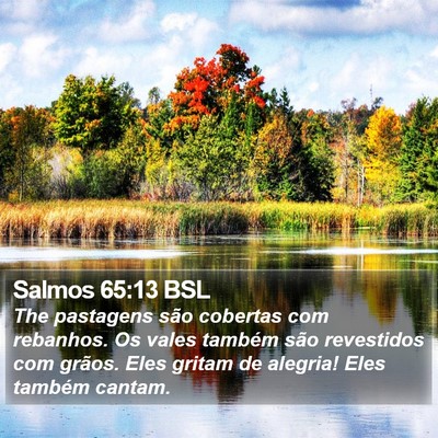 Salmos 65:13 BSL Bible Verse Image