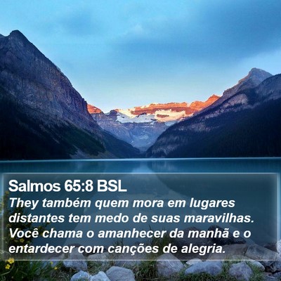Salmos 65:8 BSL Bible Verse Image