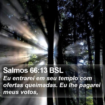 Salmos 66:13 BSL Bible Verse Image