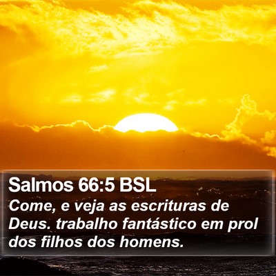 Salmos 66:5 BSL Bible Verse Image