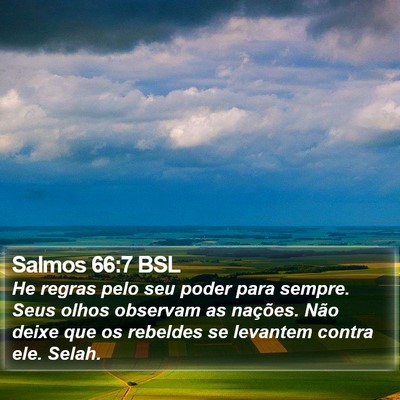 Salmos 66:7 BSL Bible Verse Image