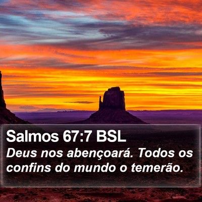 Salmos 67:7 BSL Bible Verse Image