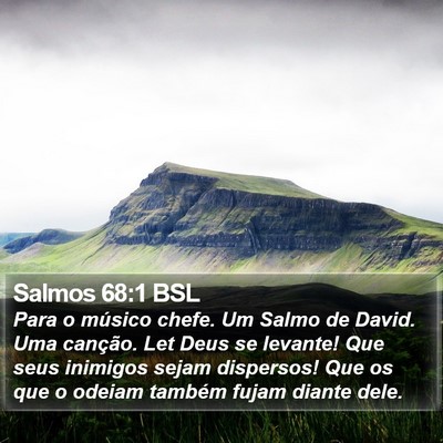 Salmos 68:1 BSL Bible Verse Image