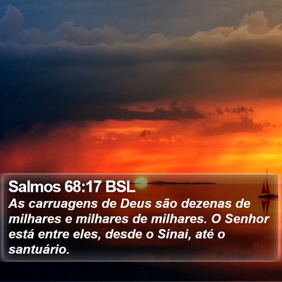 Salmos 68:17 BSL Bible Verse Image