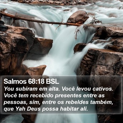 Salmos 68:18 BSL Bible Verse Image