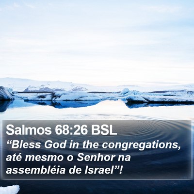 Salmos 68:26 BSL Bible Verse Image