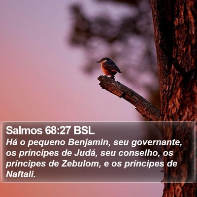 Salmos 68:27 BSL Bible Verse Image