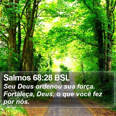 Salmos 68:28 BSL Bible Verse Image