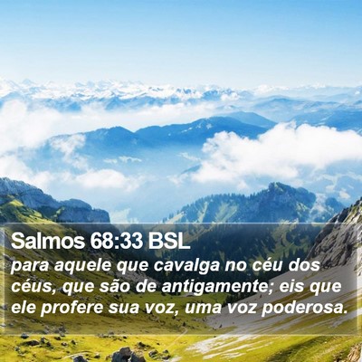 Salmos 68:33 BSL Bible Verse Image