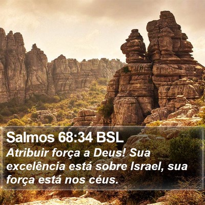 Salmos 68:34 BSL Bible Verse Image