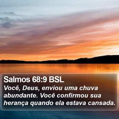Salmos 68:9 BSL Bible Verse Image