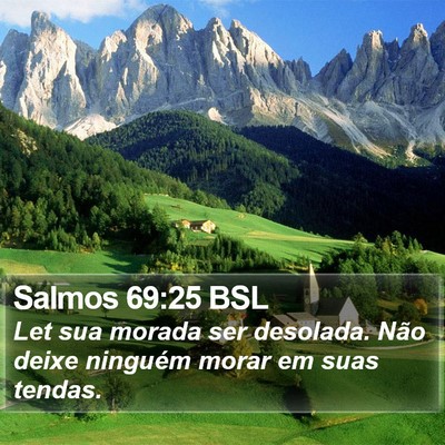 Salmos 69:25 BSL Bible Verse Image