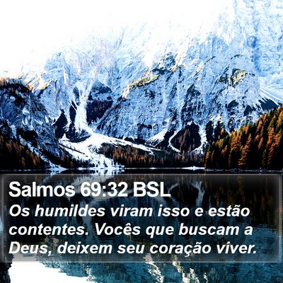 Salmos 69:32 BSL Bible Verse Image