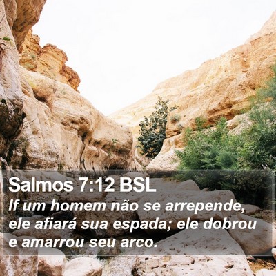 Salmos 7:12 BSL Bible Verse Image