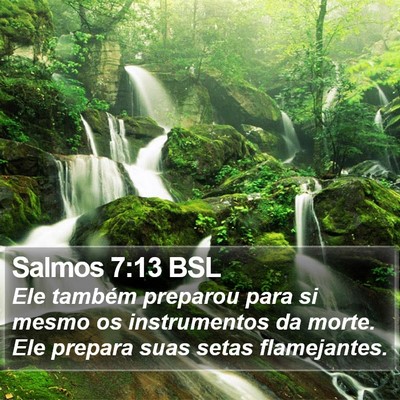 Salmos 7:13 BSL Bible Verse Image