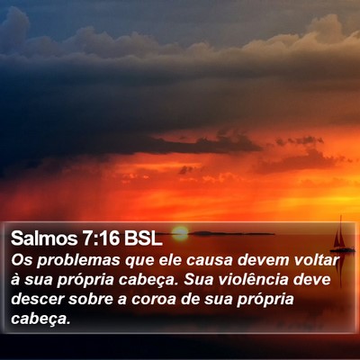 Salmos 7:16 BSL Bible Verse Image