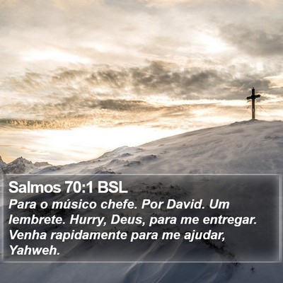 Salmos 70:1 BSL Bible Verse Image
