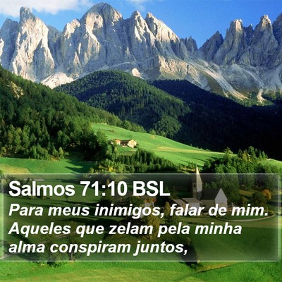 Salmos 71:10 BSL Bible Verse Image
