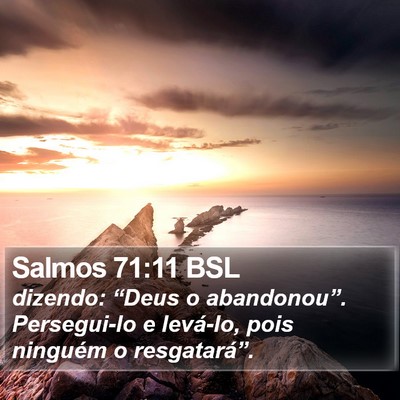 Salmos 71:11 BSL Bible Verse Image