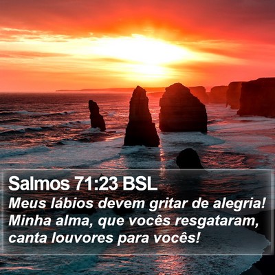 Salmos 71:23 BSL Bible Verse Image