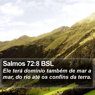 Salmos 72:8 BSL Bible Verse Image