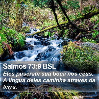 Salmos 73:9 BSL Bible Verse Image