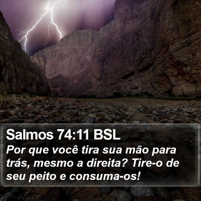 Salmos 74:11 BSL Bible Verse Image