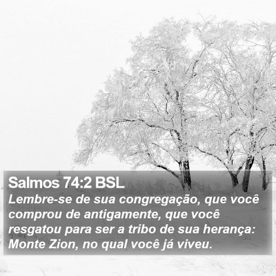Salmos 74:2 BSL Bible Verse Image