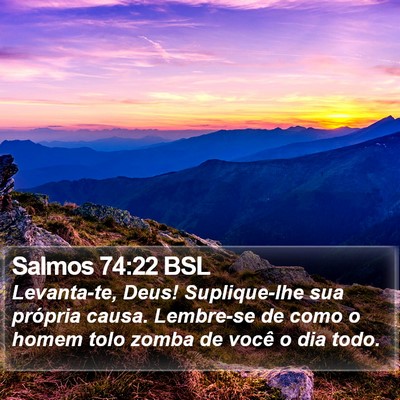 Salmos 74:22 BSL Bible Verse Image