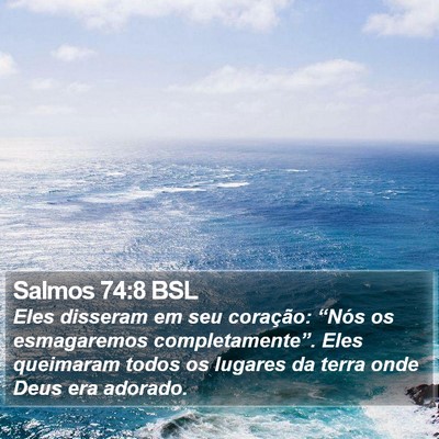 Salmos 74:8 BSL Bible Verse Image