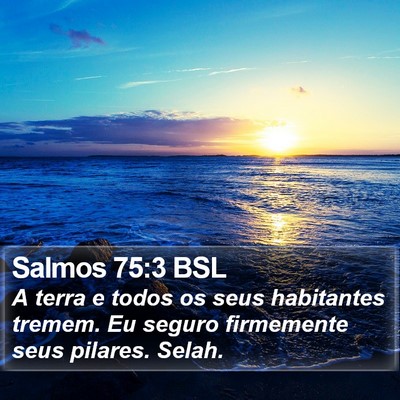 Salmos 75:3 BSL Bible Verse Image