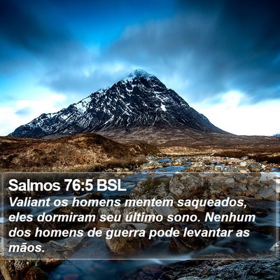 Salmos 76:5 BSL Bible Verse Image