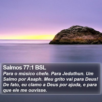 Salmos 77:1 BSL Bible Verse Image