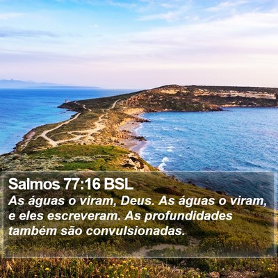 Salmos 77:16 BSL Bible Verse Image