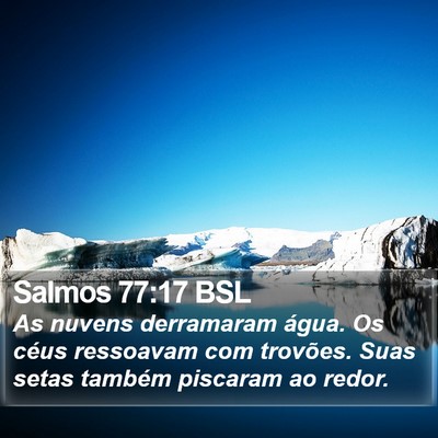 Salmos 77:17 BSL Bible Verse Image
