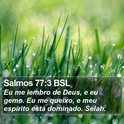 Salmos 77:3 BSL Bible Verse Image