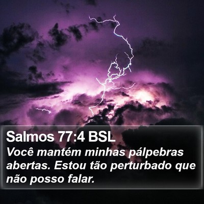 Salmos 77:4 BSL Bible Verse Image